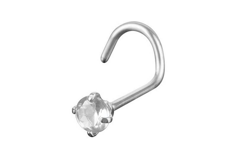 Taffstyle Nasenpiercing Piercing Nase Ohr Lippe Intim Spirale mit Kristall, Stab Barbell Nase Nasenpiercing Nasenstecker Tragus Helix Ohrpiercing von Taffstyle