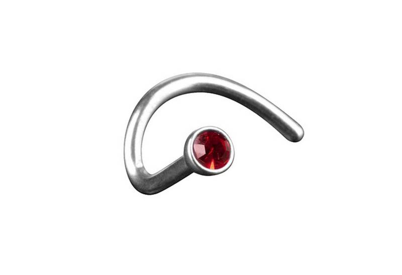 Taffstyle Nasenpiercing Piercing Nase Ohr Lippe Intim Spirale mit Kristall, Stecker Barbell Nasenpiercing Nasenstecker Tragus Helix Ohrpiercing von Taffstyle