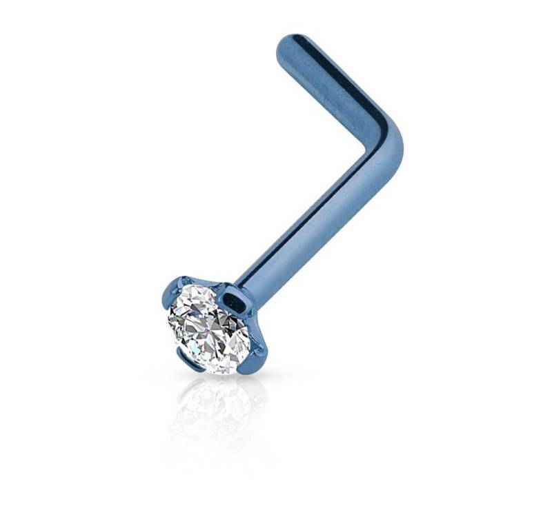 Taffstyle Nasenpiercing Piercing Nase Ohr Lippe Intim mit Cubic Zirkonia, Stab Barbell Nase Nasenpiercing Nasenstecker Tragus Helix Ohrpiercing von Taffstyle