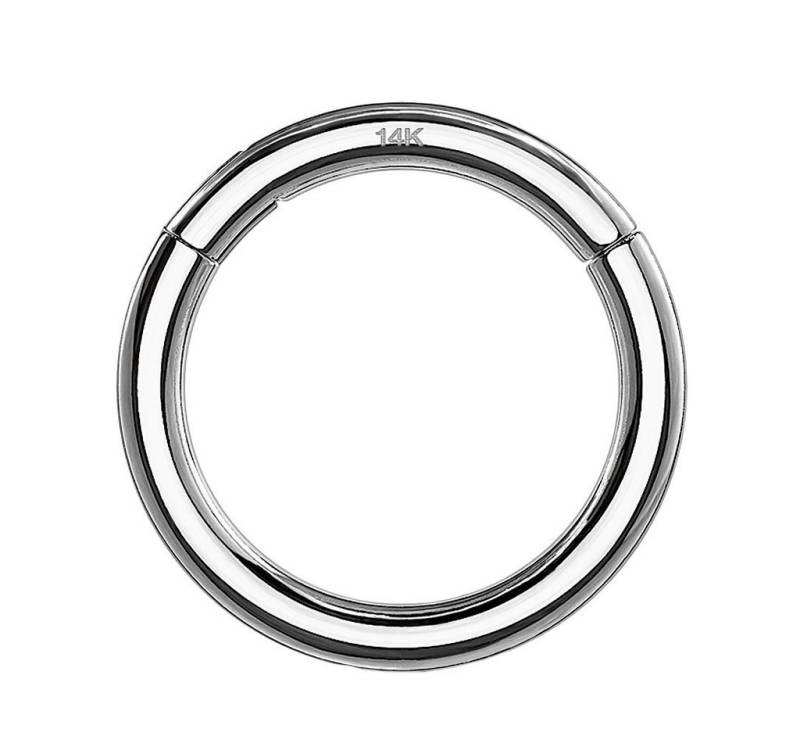 Taffstyle Nasenpiercing Piercing Ohr Ring Septum Clicker 585 Gold 14 Karat, Segment Clicker Scharnier Ring Septum Lippe Nasenpiercing Ohr Knorpel von Taffstyle