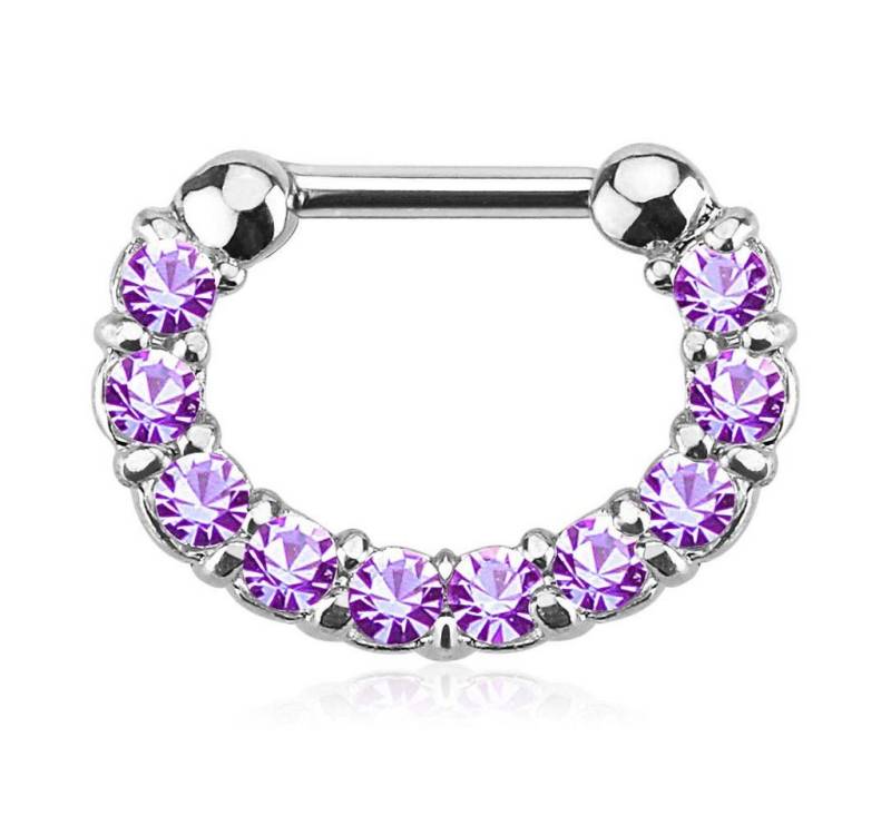 Taffstyle Nasenpiercing Piercing Ring Schild Clicker mit 5 Zirkonia, Septum Tragus Helix Ohr Nase Lippe Brust Intim Nasenpiercing Nasenring Taffstyle Nasenpiercing Piercing Ring Schild Clicker mit 5 Zirkonia, Septum Tragus Helix Ohr Nase Lippe Brust Intim Nasenpiercing Nasenring von Taffstyle