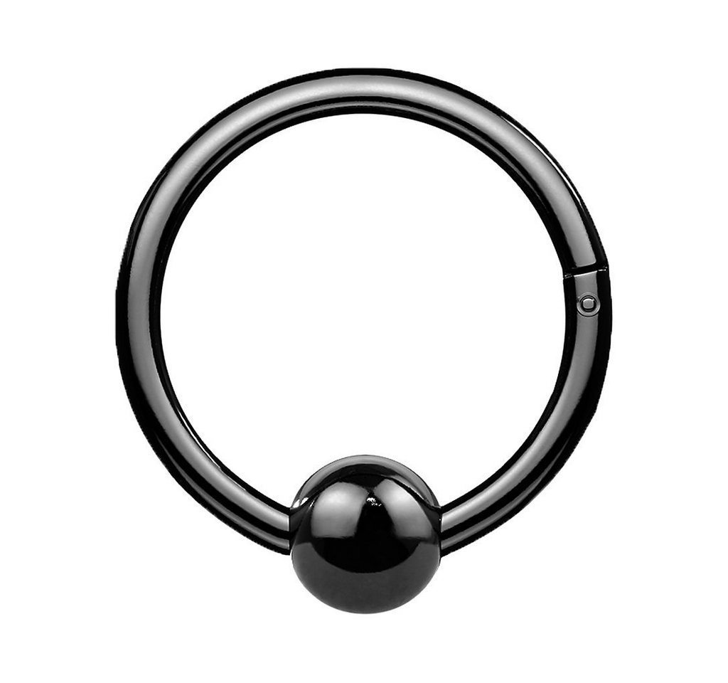 Taffstyle Nasenpiercing Piercing Segmentring Scharnier Clicker mit Kugel, Ring Helix Lippe Nasenring Nasenpiercing Ohrpiercing Filigran Creole von Taffstyle