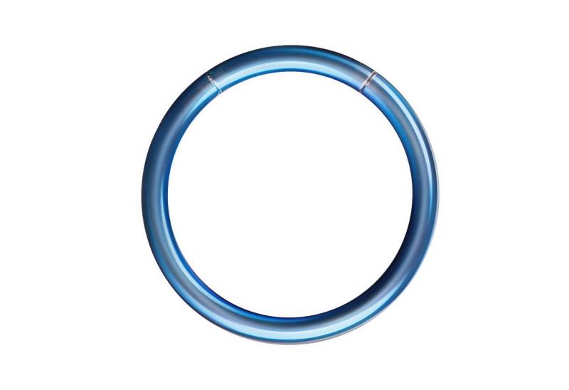 Taffstyle Nasenpiercing Segment Septum Universal Piercing Smooth Ohr Ring Blau 1,6 x 12mm (Orbital Brust Intim Piercing Ring Lippenbädchen Lippenpiercing), Nasenpiercing Nasenring Nase Ohrpiercing Cartilage Ohr Tragus Helix von Taffstyle