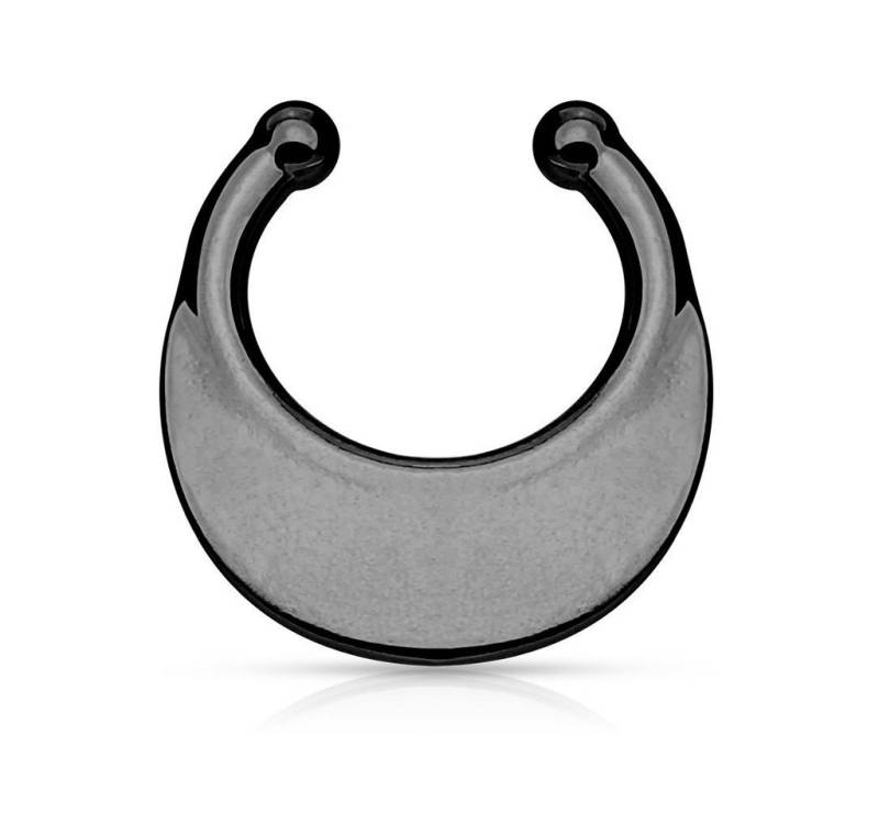 Taffstyle Nasenpiercing Piercing Septum Ring Clip On Hänger Schild, Universal Fake Piercing Septum Nase Lippe Tragus Helix Ohr Hufeisen von Taffstyle