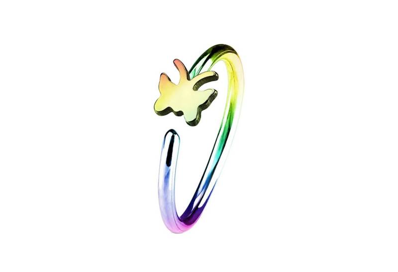 Taffstyle Nasenpiercing Piercing Septum Tragus Helix Hufeisen Horseshoe, Universal Ring Hoop Clip On mit Motiv Für Ohr Nase Lippe Brust Intim von Taffstyle