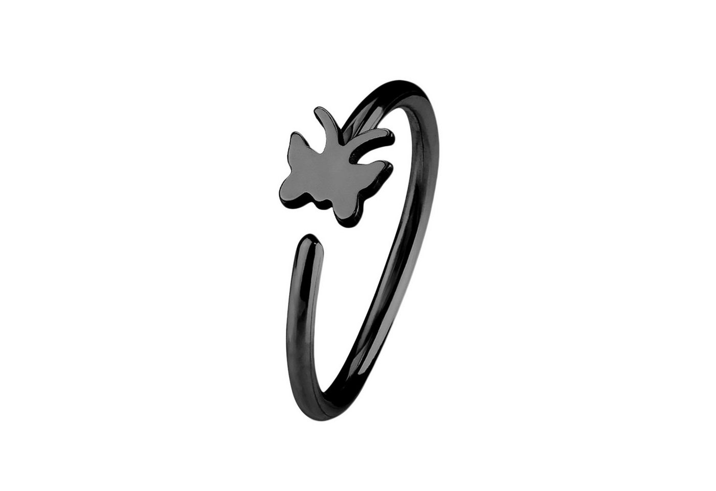 Taffstyle Nasenpiercing Piercing Septum Tragus Helix Hufeisen Horseshoe, Universal Ring Hoop Clip On mit Motiv Für Ohr Nase Lippe Brust Intim von Taffstyle