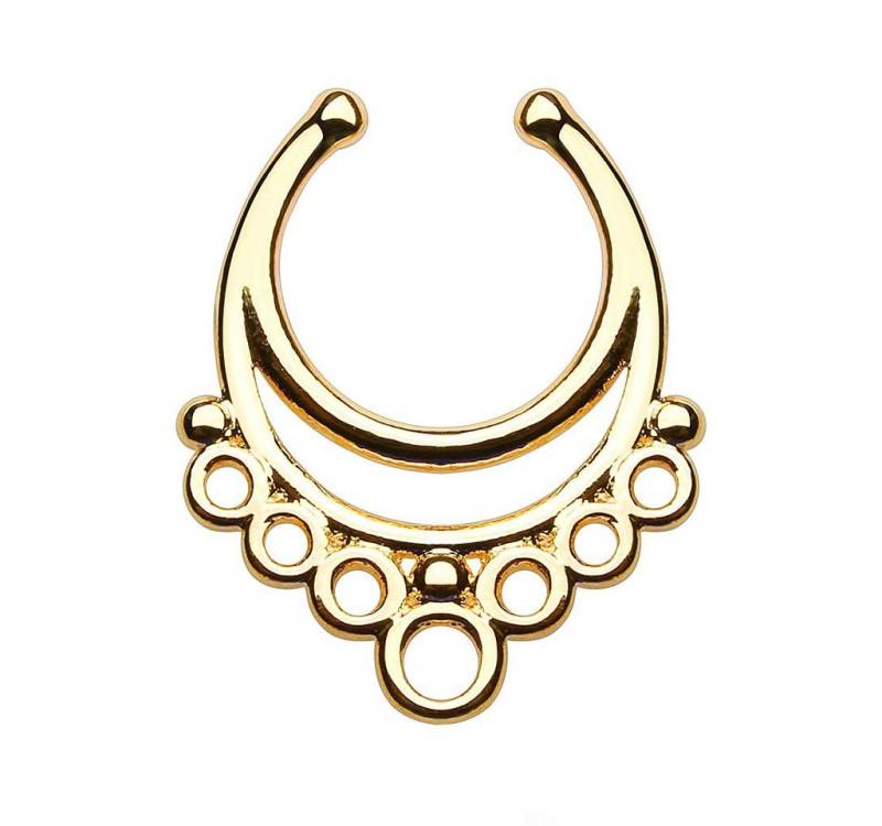 Taffstyle Nasenpiercing Piercing Septum Vintage Aztekisches Tribal Hänger, Nasenpiercing Ohrpiercing Intimpiercing Hufeisen Lippenpiercing von Taffstyle