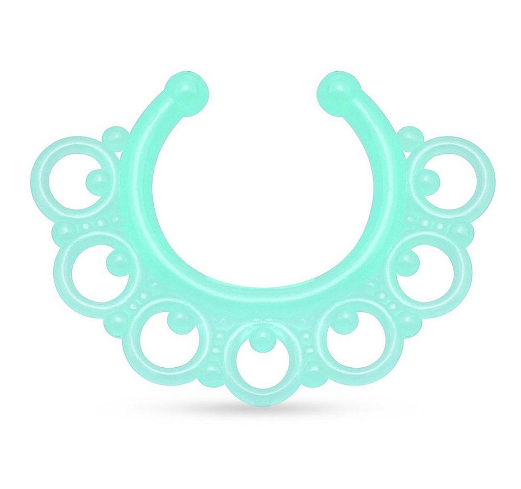 Taffstyle Nasenpiercing Piercing Tragus Helix Ohr Ring Glow in the Dark, Universal Fake Septum Nasenpiercing Lippenpiercing Ohr Ring Glow Dark Taffstyle Nasenpiercing Piercing Tragus Helix Ohr Ring Glow in the Dark, Universal Fake Septum Nasenpiercing Lippenpiercing Ohr Ring Glow Dark von Taffstyle
