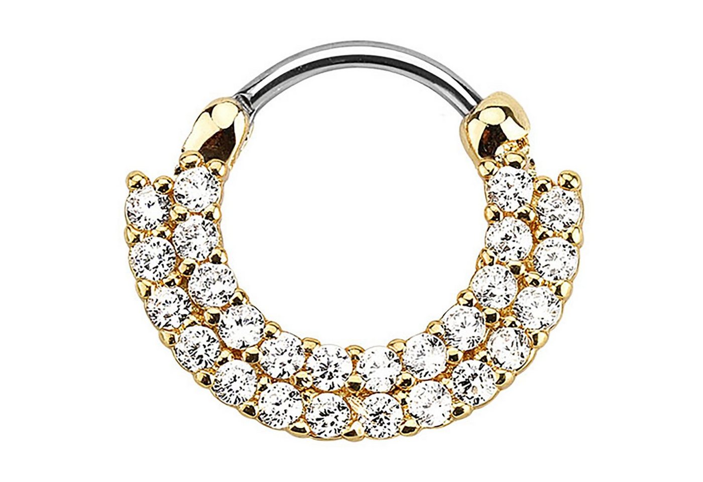 Taffstyle Nasenpiercing Piercing Tragus Schild Clicker Ring mit Kristall, Universal Septum Nase Lippe Ohr Helix Tragus Schild Clicker Ring Taffstyle Nasenpiercing Piercing Tragus Schild Clicker Ring mit Kristall, Universal Septum Nase Lippe Ohr Helix Tragus Schild Clicker Ring von Taffstyle