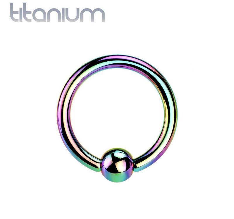 Taffstyle Nasenpiercing Titan CBR Ohr Tragus Septum Universal Ring Rainbow 1,2mm x 10mm x 3mm (Orbital Brust Intim Piercing Ring Lippenbädchen Lippenpiercing Helix), Klemmring Nasenpiercing Nasenring Nase Ohrpiercing Cartilage Tragus von Taffstyle