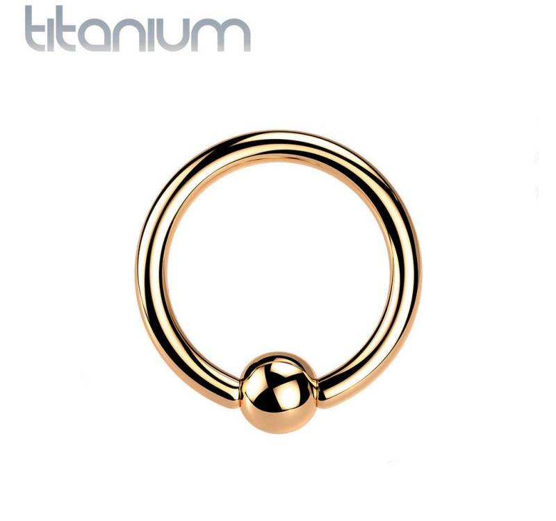 Taffstyle Nasenpiercing Titan CBR Ohr Tragus Septum Universal Ring Rosegold 1,2mm x 8mm x 3mm (Orbital Brust Intim Piercing Ring Lippenbädchen Lippenpiercing Helix), Klemmring Nasenpiercing Nasenring Nase Ohrpiercing Cartilage Tragus von Taffstyle