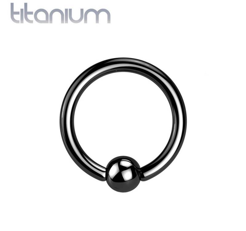 Taffstyle Nasenpiercing Titan CBR Ohr Tragus Septum Universal Ring Schwarz 1,2mm x 10mm x 3mm (Orbital Brust Intim Piercing Ring Lippenbädchen Lippenpiercing Helix), Klemmring Nasenpiercing Nasenring Nase Ohrpiercing Cartilage Tragus von Taffstyle
