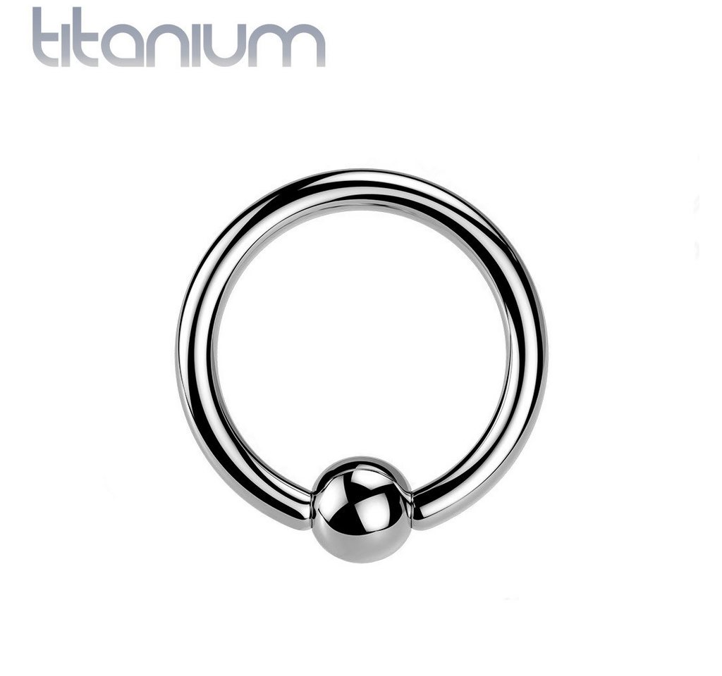 Taffstyle Nasenpiercing Titan CBR Ohr Tragus Septum Universal Ring Silber 1,6mm x 11mm x 4mm (Orbital Brust Intim Piercing Ring Lippenbädchen Lippenpiercing Helix), Klemmring Nasenpiercing Nasenring Nase Ohrpiercing Cartilage Tragus von Taffstyle