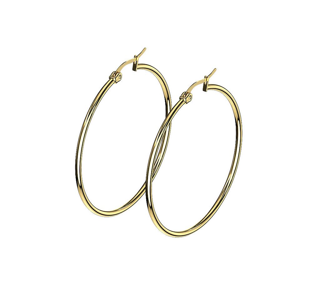 Taffstyle Paar Creolen Damen Ohrringe große Runde Creolen Elegante stilvolle Ohrhänger (Ohrringe Creolen Frauen Damen Schmuck Geschenke zum Geburtstag Weihnachten Valentinstag Muttertag) von Taffstyle