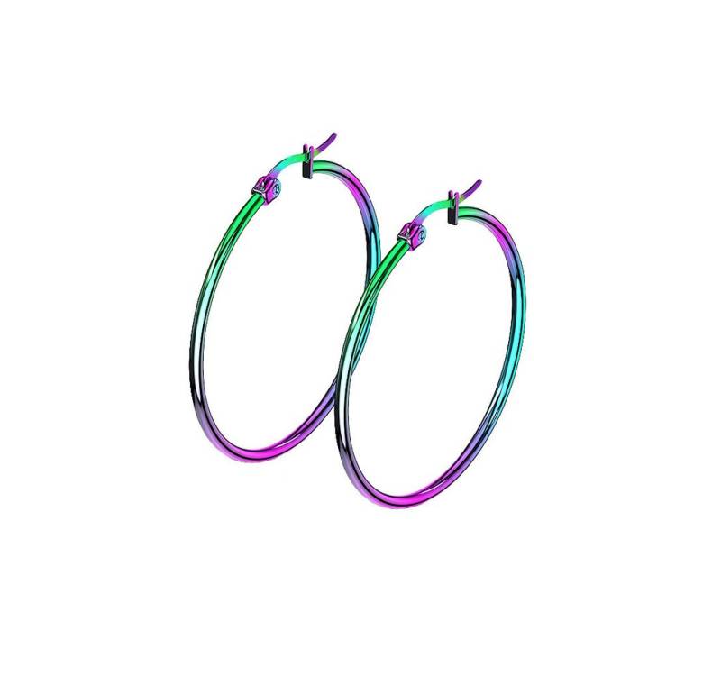 Taffstyle Paar Creolen Damen Ohrringe große Runde Creolen Elegante stilvolle Ohrhänger (Ohrringe Creolen Frauen Damen Schmuck Geschenke zum Geburtstag Weihnachten Valentinstag Muttertag) von Taffstyle
