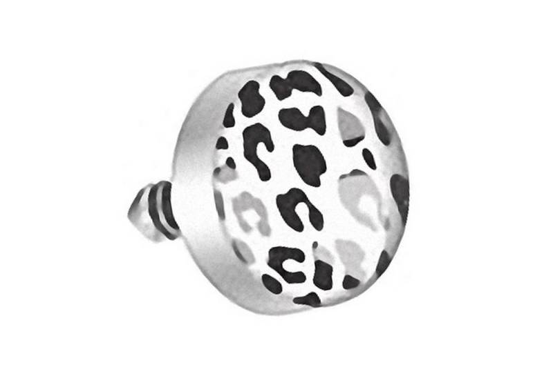 Taffstyle Piercing-Implantat Dermal Piercing Skin Anker Aufsatz Kugel Leo Motiv, Anchor Diver Kugel Aufsatzkugel Ball Flach Stecker Leo Leopard Tiger von Taffstyle