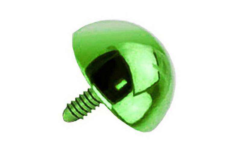 Taffstyle Piercing-Implantat Micro Dermal Diver Aufsatzkugel Perle Halbrund, Anchor Piercing Skin Diver Anker Aufsatz Halb Kugel Ball Flach Stecker von Taffstyle