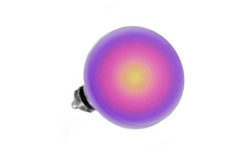 Taffstyle Piercing-Implantat Micro Dermal Piercing Flach Gewinde Farbig Rund, Micro Dermal Anchor Piercing Skin Diver Anker Aufsatz Platte Stecker von Taffstyle