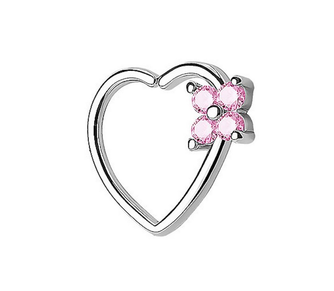 Taffstyle Piercing-Set Continuous Piercing Ring Herz Kleeblatt Blume, Ring Kristall Strass Tragus Helix Ohr Cartilage Knorpel Ohrpiercing Taffstyle Piercing-Set Continuous Piercing Ring Herz Kleeblatt Blume, Ring Kristall Strass Tragus Helix Ohr Cartilage Knorpel Ohrpiercing von Taffstyle