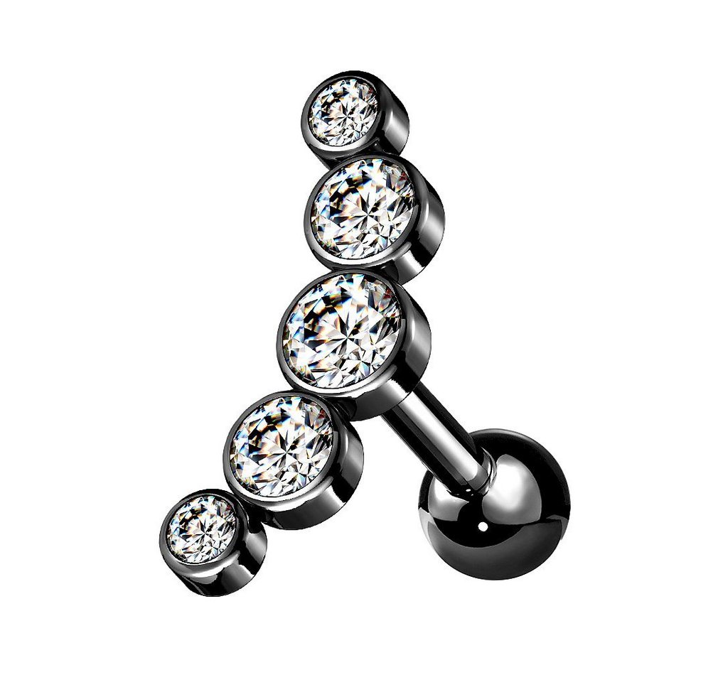 Taffstyle Piercing-Set Helix Ohr Knorpel Piercing Multi Kristall Bogen, Stecker Glitzer Steinen Ohr Cartilage Tragus Ohrpiercing Barbell Kugel Taffstyle Piercing-Set Helix Ohr Knorpel Piercing Multi Kristall Bogen, Stecker Glitzer Steinen Ohr Cartilage Tragus Ohrpiercing Barbell Kugel von Taffstyle