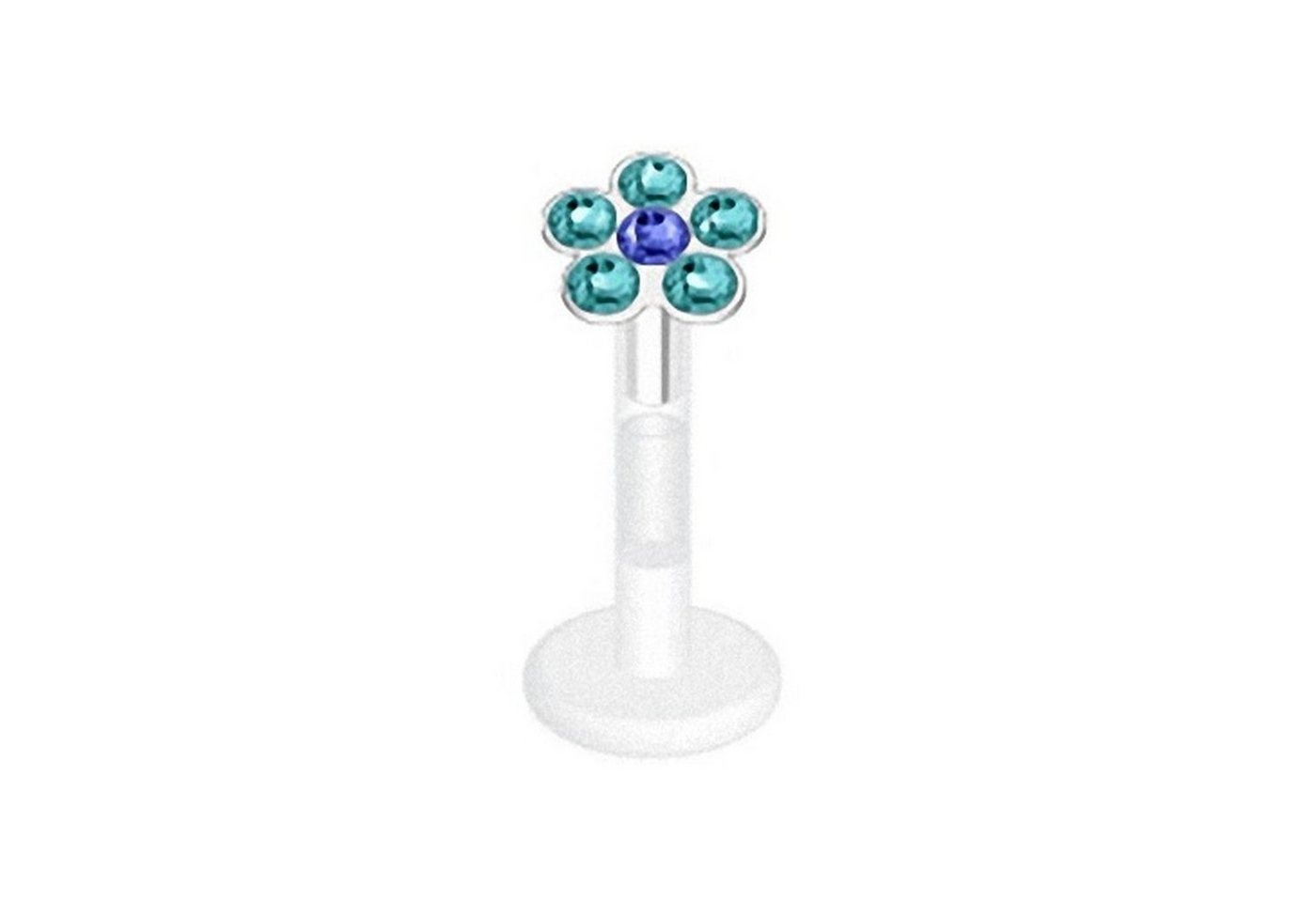 Taffstyle Piercing-Set Piercing Bioflex Monroe Multi Kristall Blume 8mm, Lippenpiercing Lippe Schmuck Bioflex Monroe Multi Kristall Blume 8mm Taffstyle Piercing-Set Piercing Bioflex Monroe Multi Kristall Blume 8mm, Lippenpiercing Lippe Schmuck Bioflex Monroe Multi Kristall Blume 8mm von Taffstyle