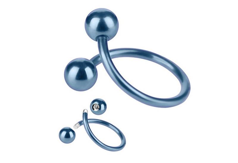 Taffstyle Piercing-Set Piercing Edelstahl Spirale mit Doppel Kugel, Twist Labret Tragus Helix Knorpel Stecker Lippenpiercing Ohrpiercing Taffstyle Piercing-Set Piercing Edelstahl Spirale mit Doppel Kugel, Twist Labret Tragus Helix Knorpel Stecker Lippenpiercing Ohrpiercing von Taffstyle