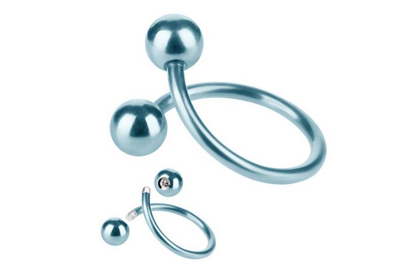 Taffstyle Piercing-Set Piercing Edelstahl Spirale mit Doppel Kugel, Twist Labret Tragus Helix Knorpel Stecker Lippenpiercing Ohrpiercing Taffstyle Piercing-Set Piercing Edelstahl Spirale mit Doppel Kugel, Twist Labret Tragus Helix Knorpel Stecker Lippenpiercing Ohrpiercing von Taffstyle
