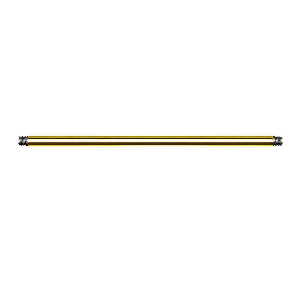 Taffstyle Piercing-Set Piercing Ersatz Stab Chirurgenstahl Außengewinde Gold 1,6mm x 16mm (Hufeisen Bauchnabel Intim Barbell Bauchnabel Ohr Industrial Tragus), Ersatzkugel Kugel Ersatzteil für Nasenpiercing Septum Ohrpiercing von Taffstyle