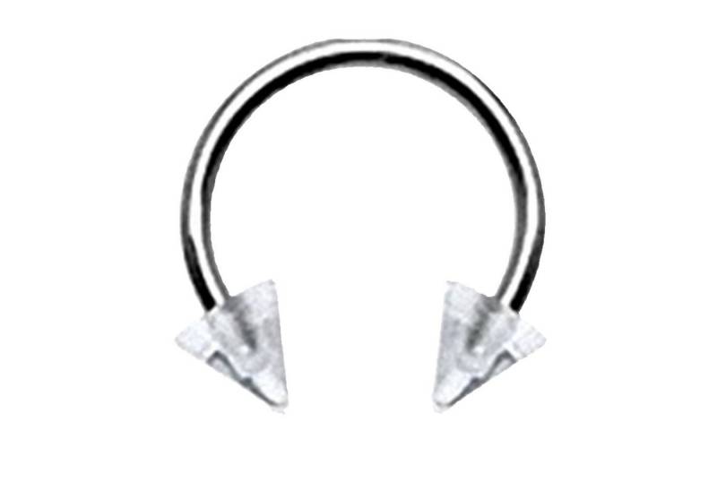 Taffstyle Piercing-Set Piercing Hufeisen Multi Color Spikes, Piercings Lippenpiercing Lippe Schmuck Piercing Hufeisen Multi Color von Taffstyle