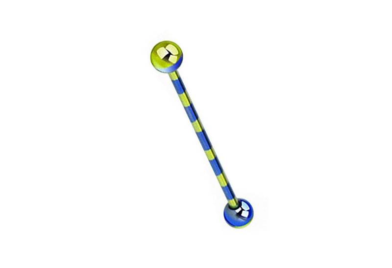 Taffstyle Piercing-Set Piercing Knorbel Scaffold Industrial Intim Brust, Hantel Barbell Ohr Cartilage Helix Tragus Intim Brust Stab Ohrpiercing von Taffstyle