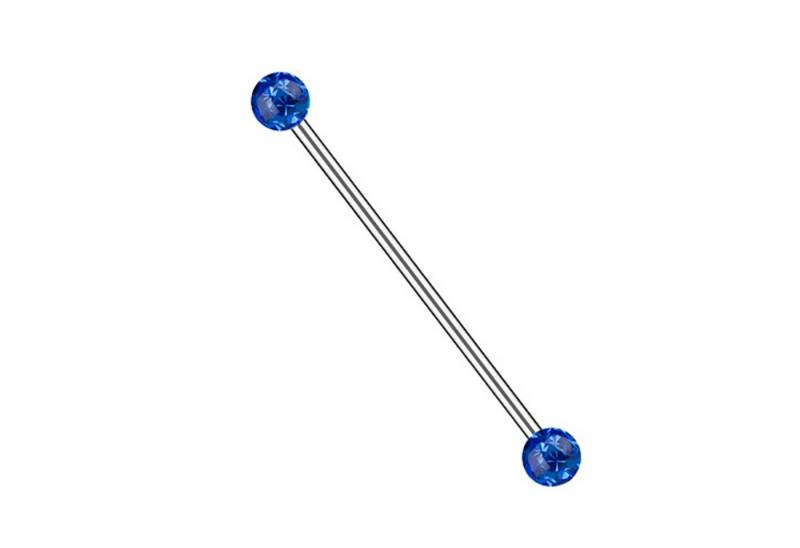Taffstyle Piercing-Set Piercing Kristall Kugeln Industrial Intim Brust, Piercing Hantel Barbell Ohr Cartilage Helix Tragus Stab Ohrpiercing von Taffstyle