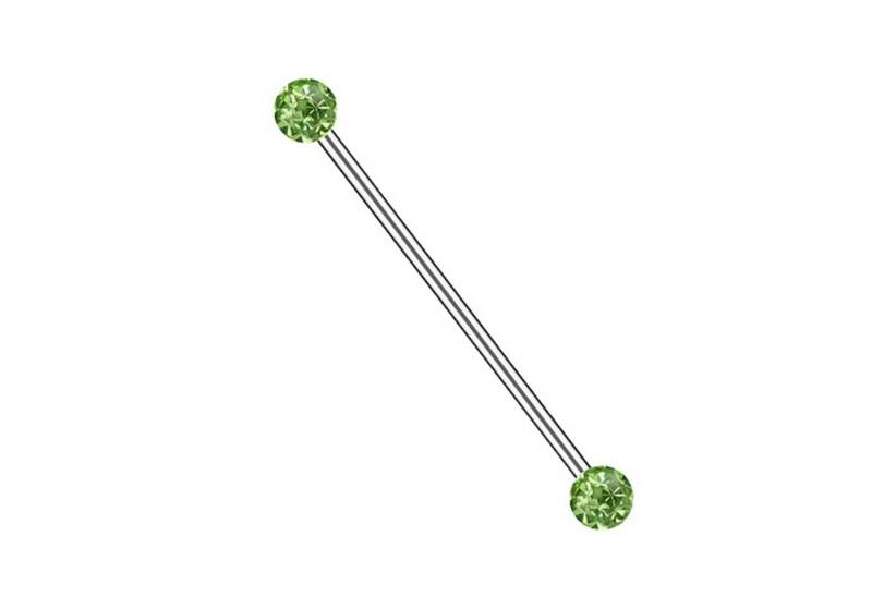 Taffstyle Piercing-Set Piercing Kristall Kugeln Industrial Intim Brust, Piercing Hantel Barbell Ohr Cartilage Helix Tragus Stab Ohrpiercing von Taffstyle