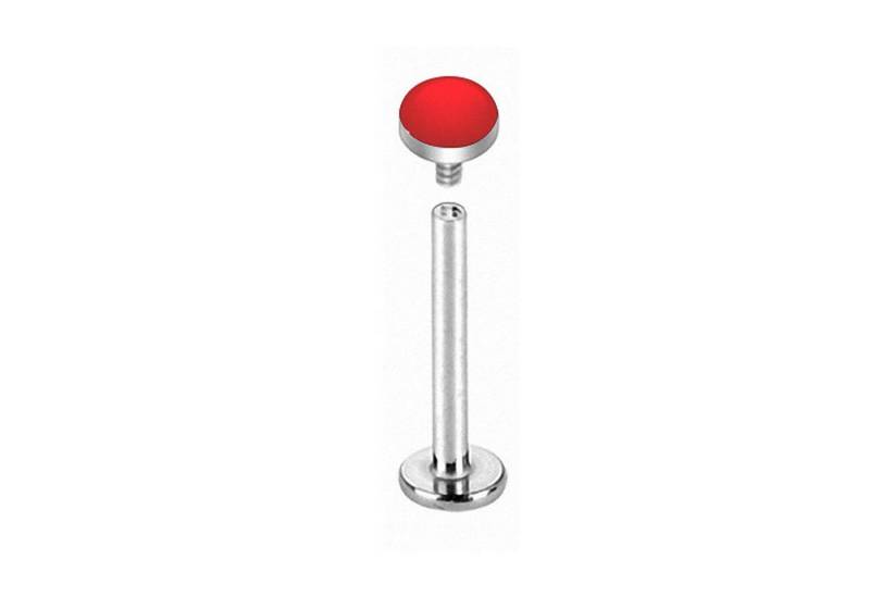 Taffstyle Piercing-Set Piercing Labret Stecker Emaille Kugel Kopf, Piercing Körperschmuck Schmuck von Taffstyle