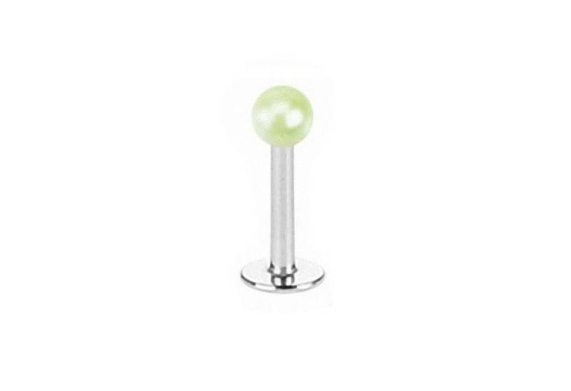 Taffstyle Piercing-Set Piercing Labret Stecker Lippenstecker Perlmutt, Piercings Lippenpiercing Lippe Schmuck Piercing Labret Stecker Perlen von Taffstyle