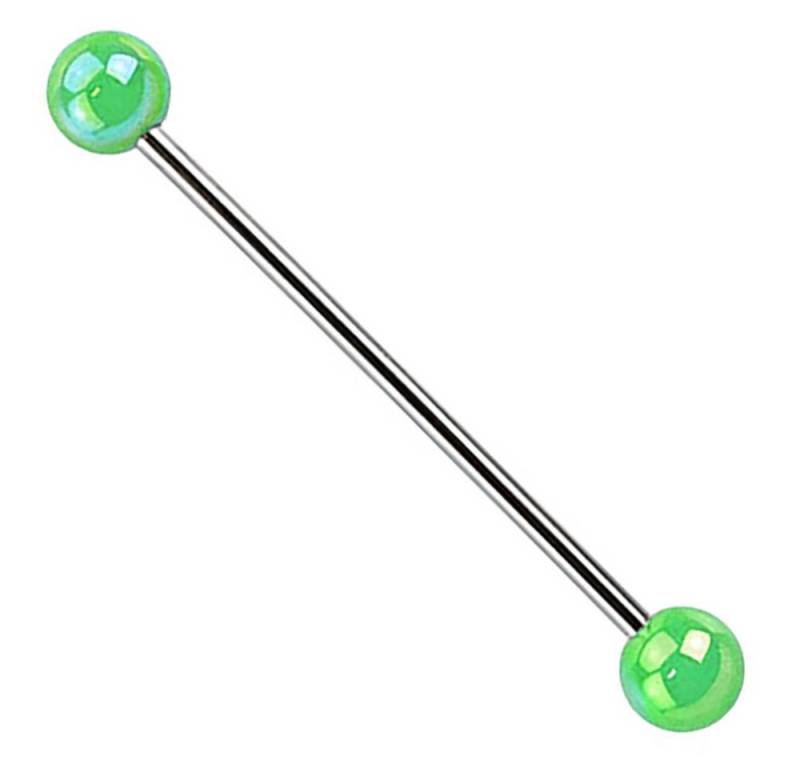 Taffstyle Piercing-Set Piercing Metallic Kugeln Industrial Intim Brust, Hantel Barbell Industrial Ohr Cartilage Helix Tragus Stab Ohrpiercing von Taffstyle
