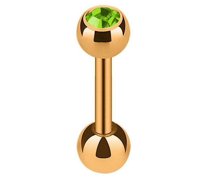 Taffstyle Piercing-Set Piercing Ohr Cartilage Roségold Kristall Kugel, Helix Tragus Ohrpiercing Cartilage Barbell Stecker von Taffstyle