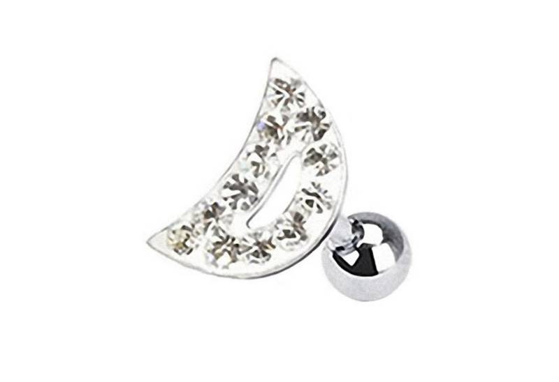 Taffstyle Piercing-Set Piercing Ohr Helix Tragus Kristall Halbmond, Ohr Chirurgenstahl Ohrpiercing Cartilage Stab Barbell Knorpel Stecker von Taffstyle