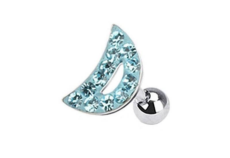 Taffstyle Piercing-Set Piercing Ohr Helix Tragus Kristall Halbmond, Ohr Chirurgenstahl Ohrpiercing Cartilage Stab Barbell Knorpel Stecker von Taffstyle