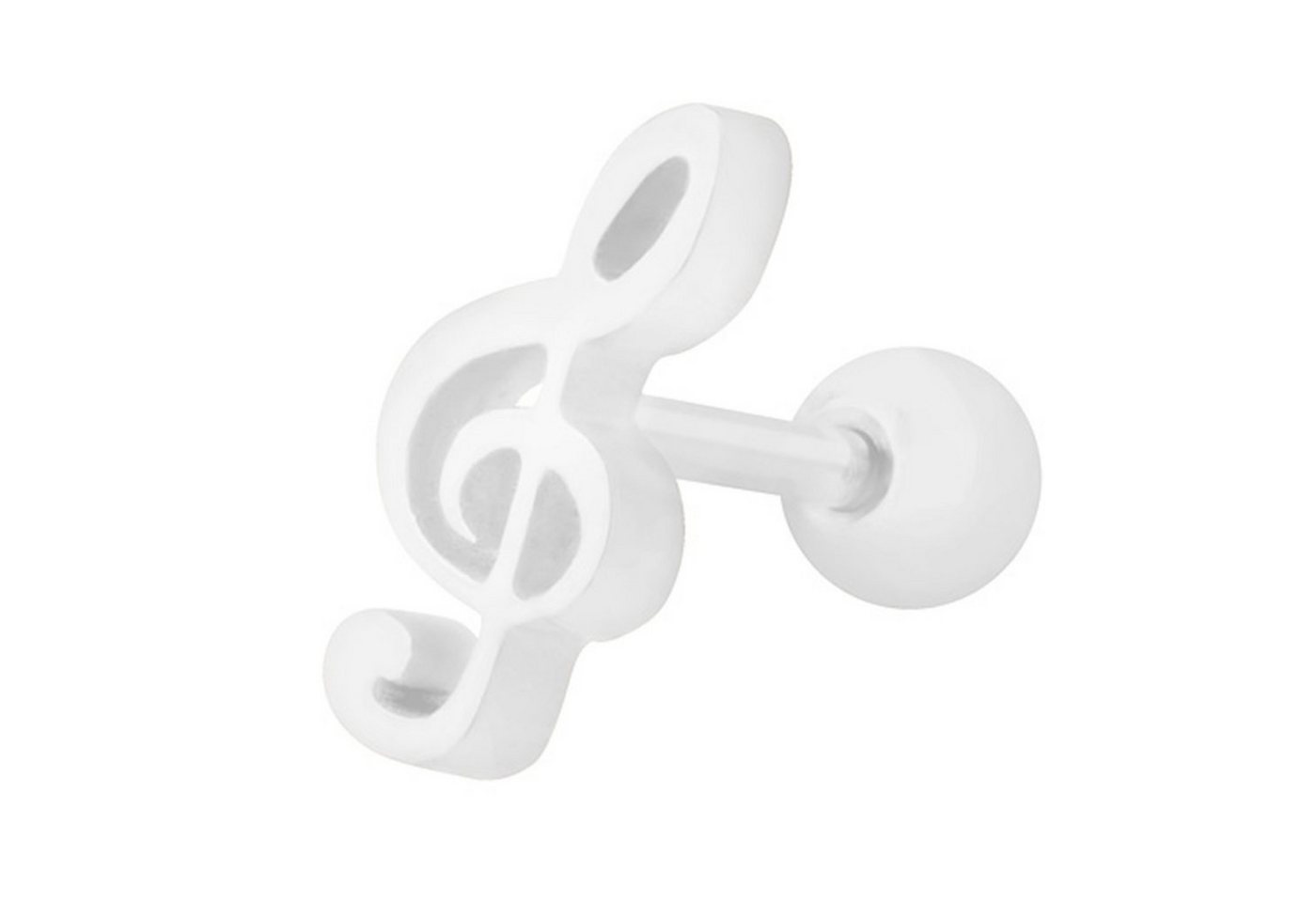 Taffstyle Piercing-Set Piercing Ohr Helix Tragus Notenschlüssel, Chirurgenstahl Ohrpiercing Cartilage Stab Barbell Knorpel Flach Kugel von Taffstyle