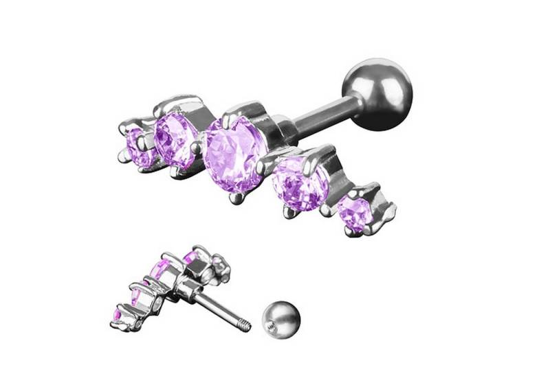 Taffstyle Piercing-Set Piercing Ohr Helix Tragus Zirkonia 5, Chirurgenstahl Ohrpiercing Cartilage Stab Barbell Stecker Strass Stein Taffstyle Piercing-Set Piercing Ohr Helix Tragus Zirkonia 5, Chirurgenstahl Ohrpiercing Cartilage Stab Barbell Stecker Strass Stein von Taffstyle