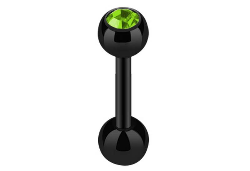 Taffstyle Piercing-Set Piercing Ohr Ohrpiercing Schwarz Kristall Kugel, Piercing Chirurgenstahl Helix Tragus Cartilage Barbell Stecker von Taffstyle