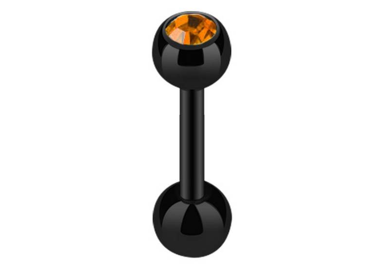 Taffstyle Piercing-Set Piercing Ohr Ohrpiercing Schwarz Kristall Kugel, Piercing Chirurgenstahl Helix Tragus Cartilage Barbell Stecker von Taffstyle