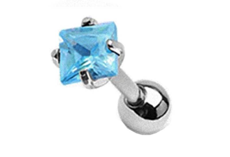Taffstyle Piercing-Set Piercing Ohrpiercing Zirkonia Kristall Quadrat, Ohr Chirurgenstahl Helix Tragus Cartilage Barbell Stecker Kristall Taffstyle Piercing-Set Piercing Ohrpiercing Zirkonia Kristall Quadrat, Ohr Chirurgenstahl Helix Tragus Cartilage Barbell Stecker Kristall von Taffstyle