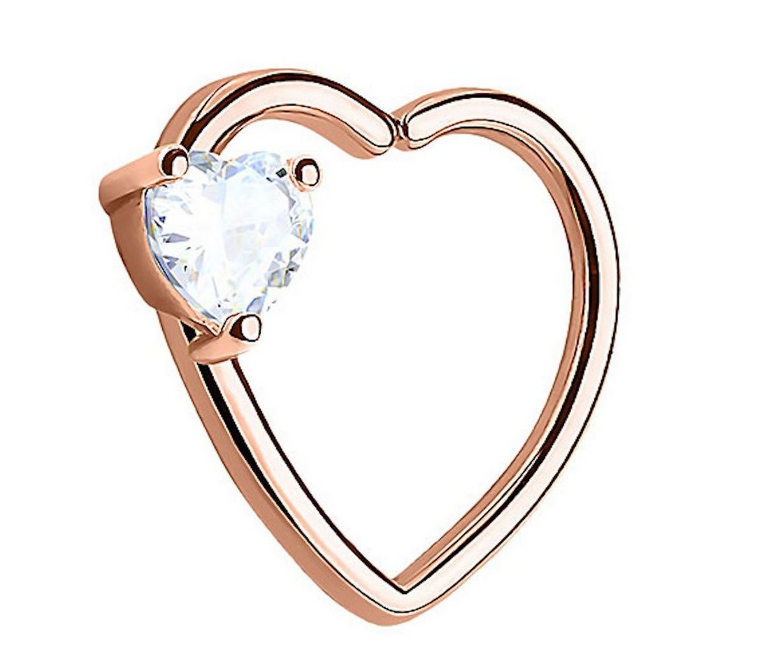 Taffstyle Piercing-Set Piercing Ring Herz Kristall Stein Tragus, Continuous Piercing Ring Herz Helix Ohr Cartilage Knorpel Ohrpiercing Taffstyle Piercing-Set Piercing Ring Herz Kristall Stein Tragus, Continuous Piercing Ring Herz Helix Ohr Cartilage Knorpel Ohrpiercing von Taffstyle