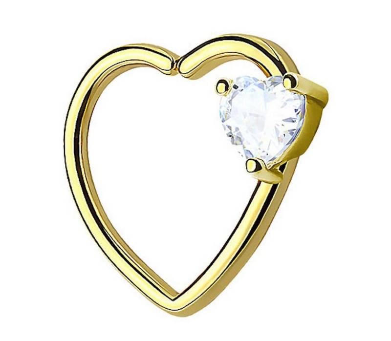 Taffstyle Piercing-Set Piercing Ring Herz Kristall Stein Tragus, Continuous Piercing Ring Herz Helix Ohr Cartilage Knorpel Ohrpiercing Taffstyle Piercing-Set Piercing Ring Herz Kristall Stein Tragus, Continuous Piercing Ring Herz Helix Ohr Cartilage Knorpel Ohrpiercing von Taffstyle