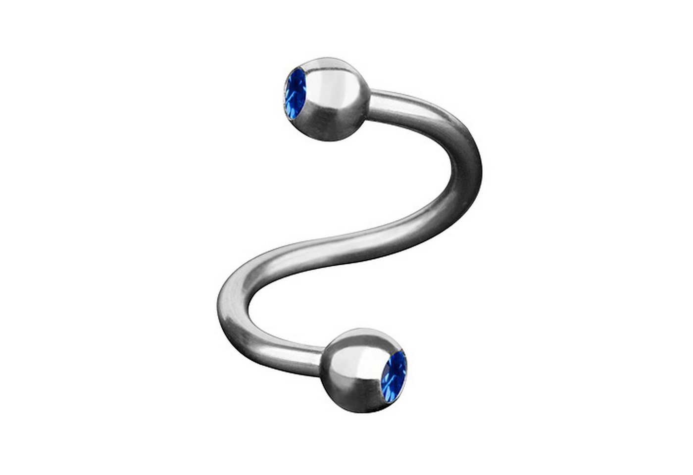 Taffstyle Piercing-Set Piercing SpiraleTwist mit Doppel Kristall Kugel, Piercings Lippenpiercing Lippe Schmuck SpiraleTwist Doppel Kristall Taffstyle Piercing-Set Piercing SpiraleTwist mit Doppel Kristall Kugel, Piercings Lippenpiercing Lippe Schmuck SpiraleTwist Doppel Kristall von Taffstyle