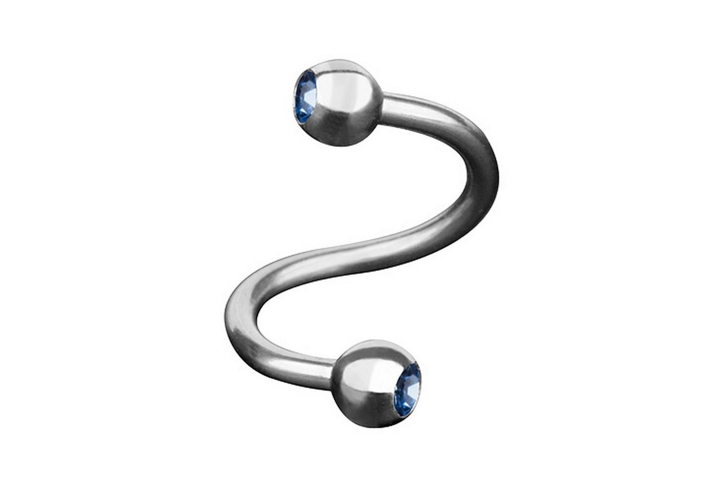 Taffstyle Piercing-Set Piercing SpiraleTwist mit Doppel Kristall Kugel, Piercings Lippenpiercing Lippe Schmuck SpiraleTwist Doppel Kristall Taffstyle Piercing-Set Piercing SpiraleTwist mit Doppel Kristall Kugel, Piercings Lippenpiercing Lippe Schmuck SpiraleTwist Doppel Kristall von Taffstyle