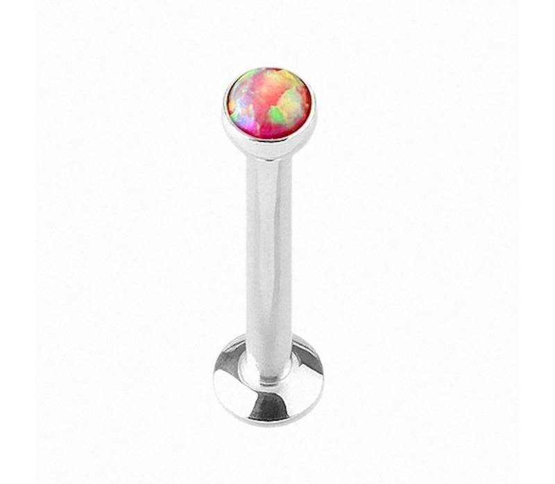 Taffstyle Piercing-Set Piercing Stab Lippenpiercing Stud Opal Kopf, Universal Piercing Stecker Madonna Lippe Ohr Tragus Helix Cartilage von Taffstyle