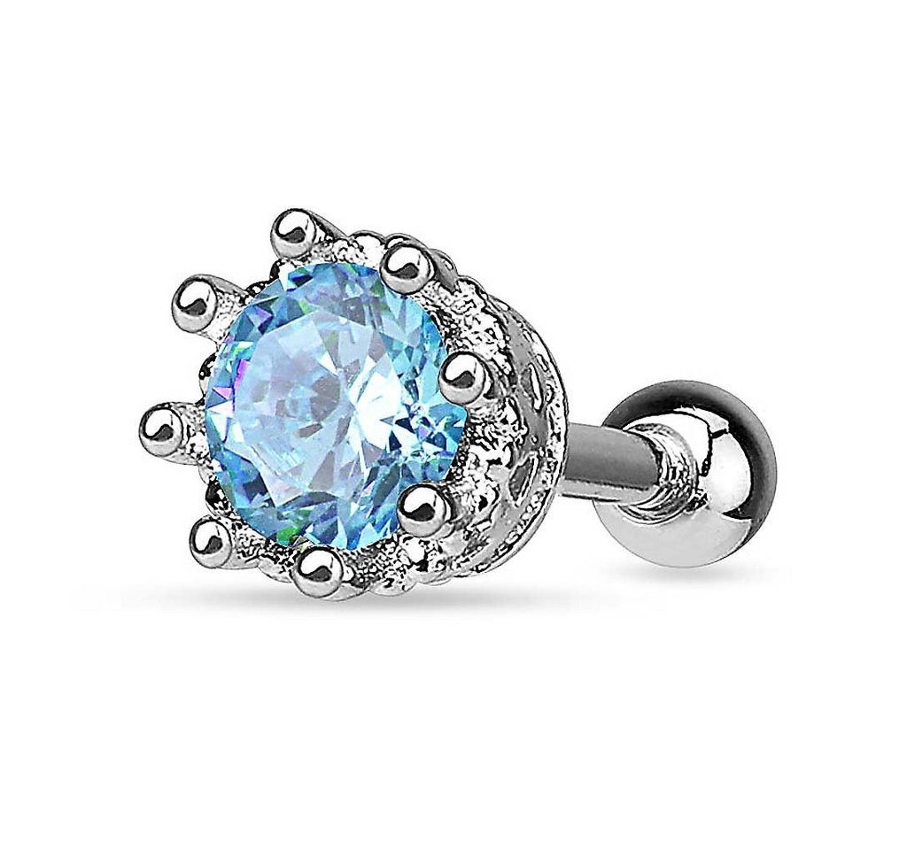 Taffstyle Piercing-Set Piercing Stecker Vintage Krone mit Kristall, Piercing Ohr Chirurgenstahl Helix Tragus Ohrpiercing Cartilage Barbell Taffstyle Piercing-Set Piercing Stecker Vintage Krone mit Kristall, Piercing Ohr Chirurgenstahl Helix Tragus Ohrpiercing Cartilage Barbell von Taffstyle