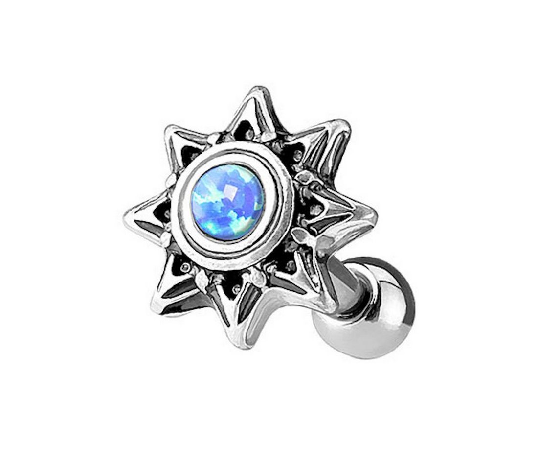 Taffstyle Piercing-Set Tragus Piercing Stern farbigen Glitzer Opal Stein, Tragus Piercing Helixpiercing Helix Ohr Cartilage Knorpel Stecker Taffstyle Piercing-Set Tragus Piercing Stern farbigen Glitzer Opal Stein, Tragus Piercing Helixpiercing Helix Ohr Cartilage Knorpel Stecker von Taffstyle